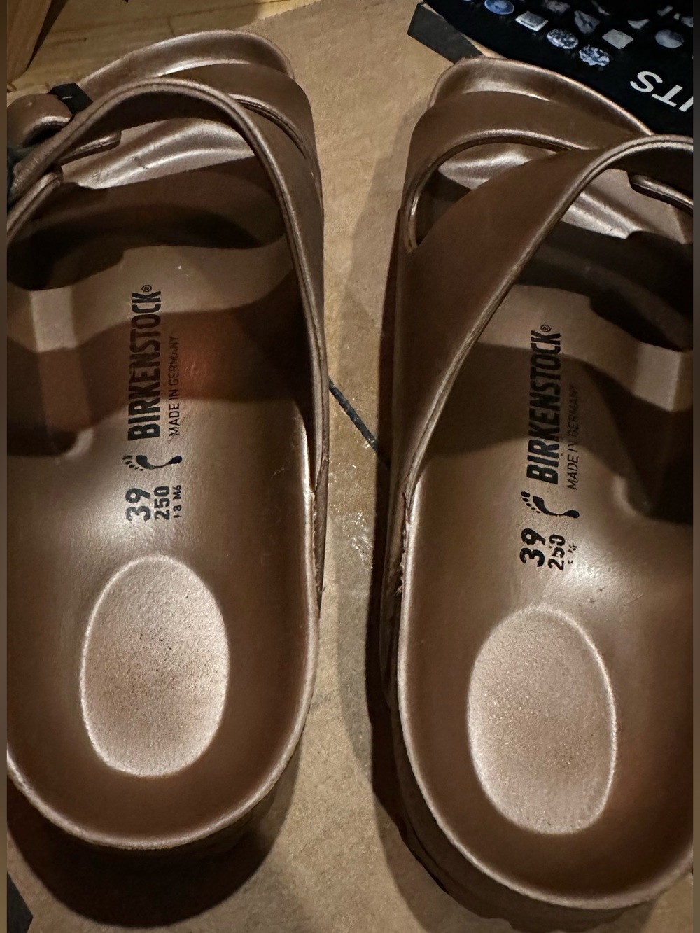 Birkenstock Brown Arizona-style Double Strap EVA Sandals - Picture 5 of 14